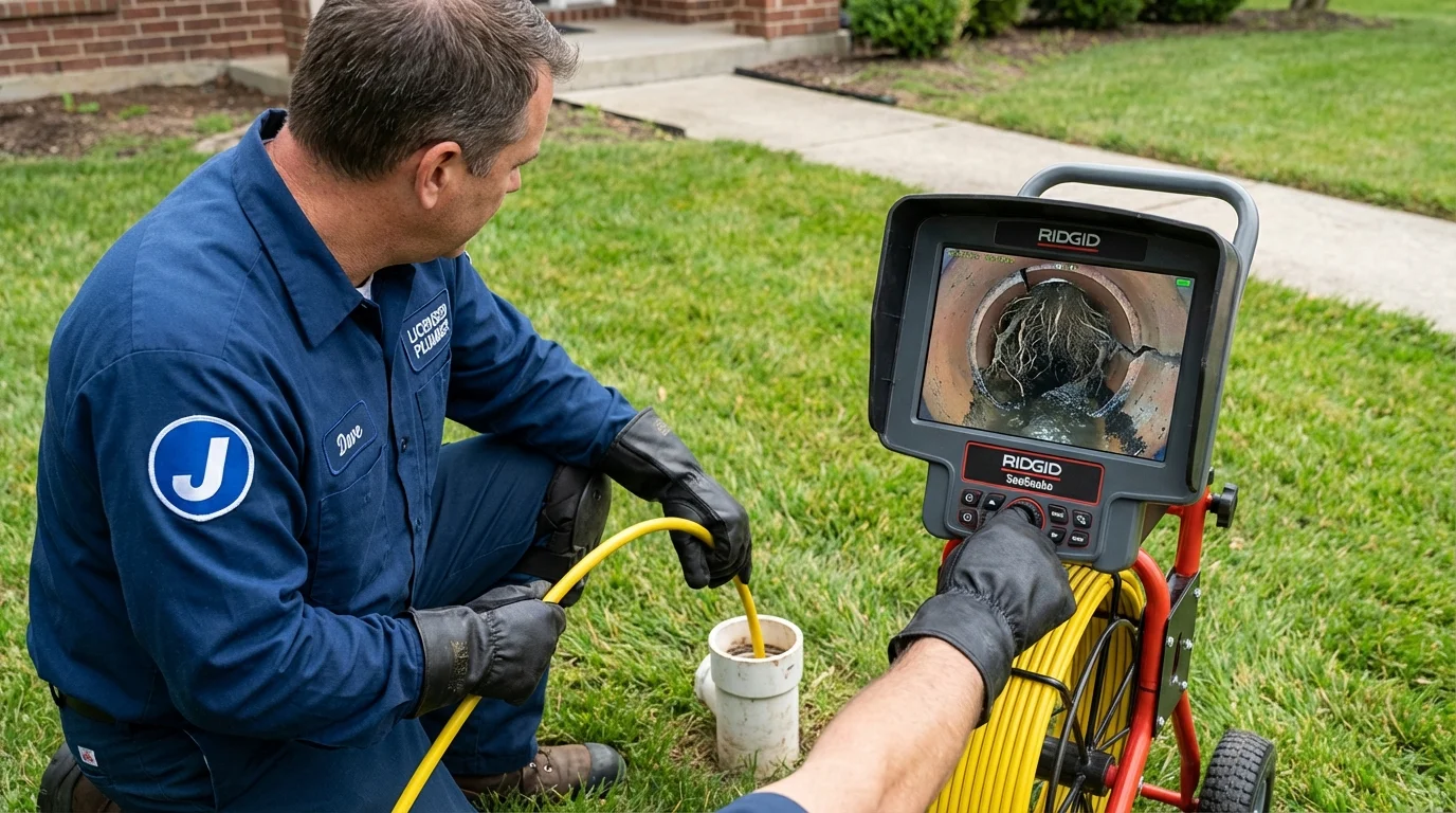 Sewer camera inspection being performed by Johns Plumbing LLC in Del Rio